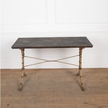 20th Century Faux Bamboo Cast Iron Table CO3627293