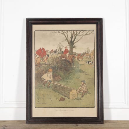 20th Century Framed Lithograph 'The Mowbray Hunt' WD1529999