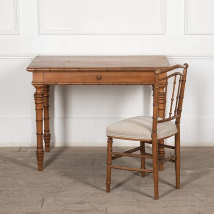 20th Century French Bamboo Desk and Chair DB4827262