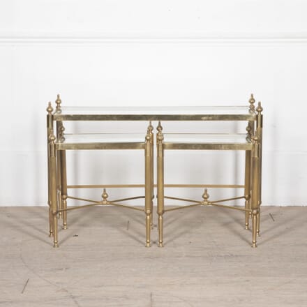 20th Century French Brass Coffee Table Set CT4828377