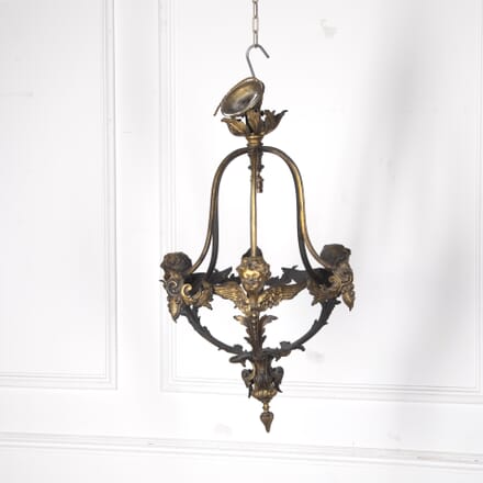 20th Century French Brass Hanging Lantern LL7024118