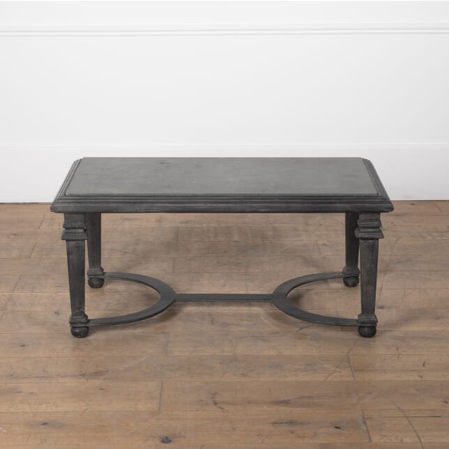 20th Century French Cast Metal and Stone Coffee Table CT3628832