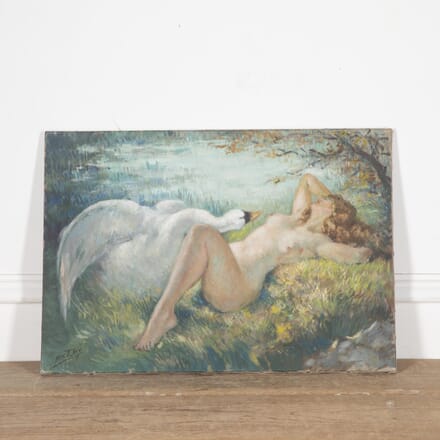 20th Century French Painting 'Leda & The Swan' WD1529981
