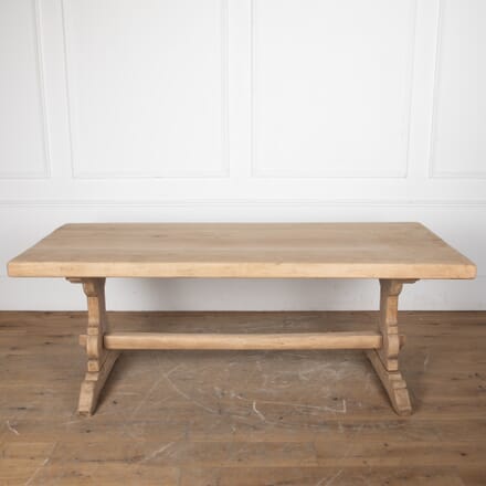 20th Century French Scrubbed Oak Refectory Table TD8528614