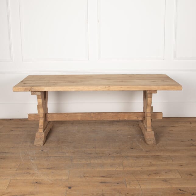 20th Century French Scrubbed Oak Refectory Table TD8530049