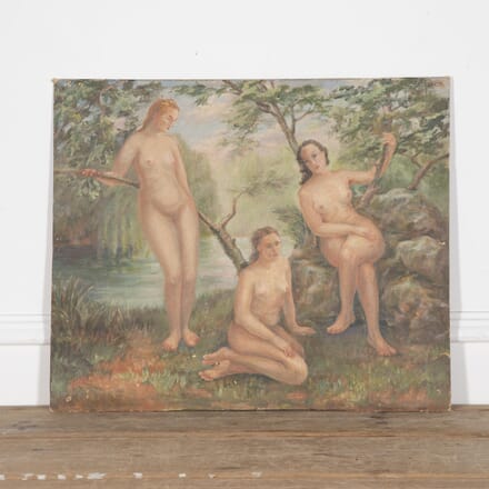 20th Century French 'The Three Graces' Painting WD1529980