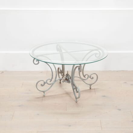 20th Century French Wrought Iron Circular Coffee Table DA5033783