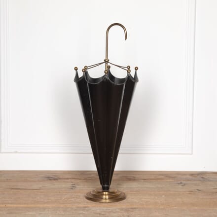 20th Century Italian Brass and Lacquered Umbrella Stand DA2832049