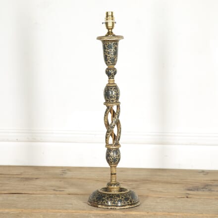 20th Century Kashmiri Candlestick Table Lamp LL1527592