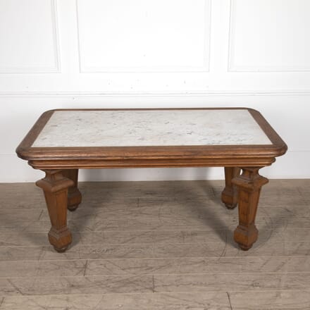 20th Century Marble Topped French Bakers Table TC2822216