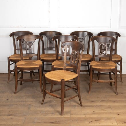 20th Century Matched Set of Eight French Country Chairs CH8525857