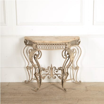 20th Century Metal and Marble Console Table CO2059770