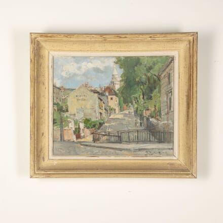 20th Century Montmartre Oil on Canvas WD7632169
