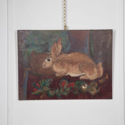 20th Century Oil Painting of a Rabbit WD1531182