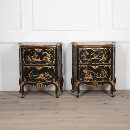 20th Century Pair of Italian Japanned Commodes CC4531164