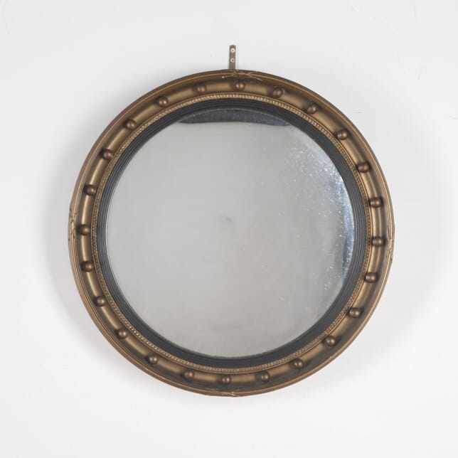 20th Century Regency Style Gilded Convex Mirror MI8033174