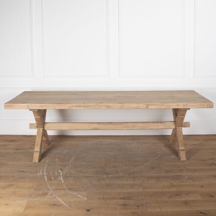 20th Century Scrubbed Oak Refectory Table TD8529315