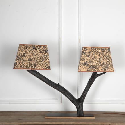 21st Century Contemporary Bronze Cast Twin Branch Table Lamp LT9032485