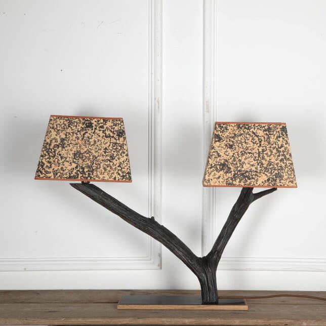 21st Century Contemporary Bronze Cast Twin Branch Table Lamp LT9032485
