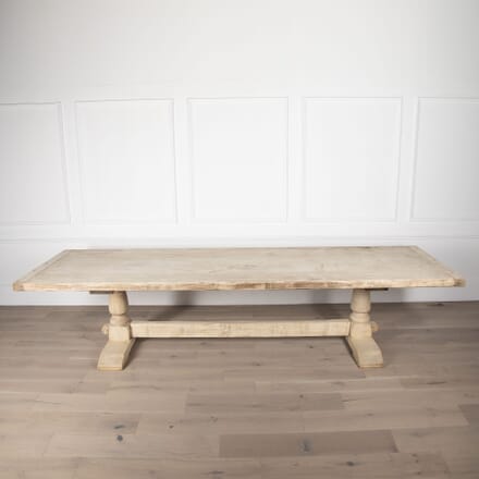 21st Century Large Bleached Oak Refectory Table TD8431004