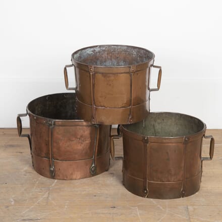 Set of Three Copper Water Carriers GA8521921