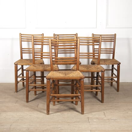 Set of Six 19th Century Sussex Ash Chairs CH7820362