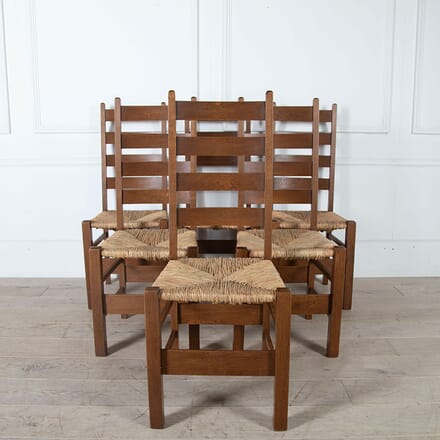 Heals Letchworth Oak Dining Chairs CD0561121