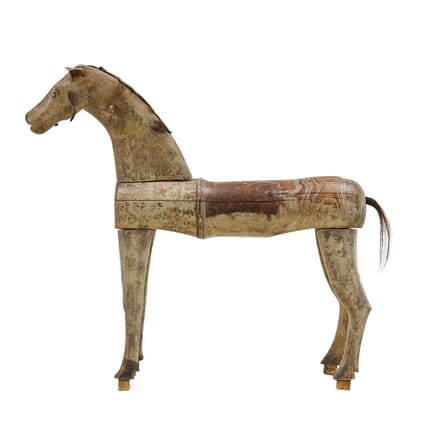 Swedish 19th Century Painted Carved Wooden Horse DA0661401