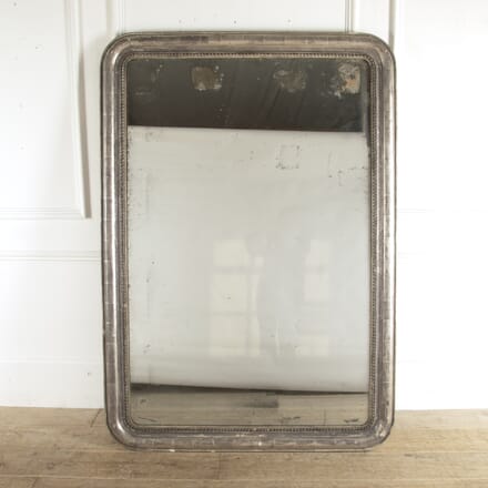 Large French Silver Gilt Mirror with Original Plate MI4812744