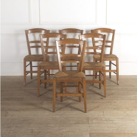 Set of Six Walnut Dining Chairs CD4813148