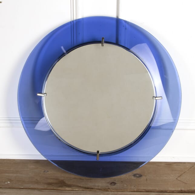 Blue Framed Mirror by Cristal Arte MI5717994