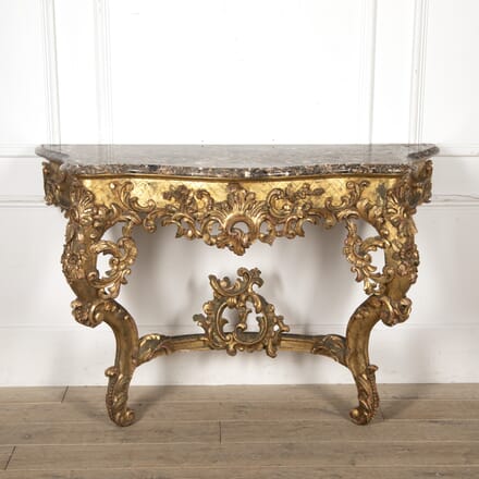 19th Century Carved Gilt Wood Console Table CO5219554