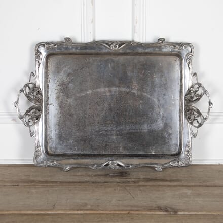 Large 20th Century Silver Butlers Tray DA8024543