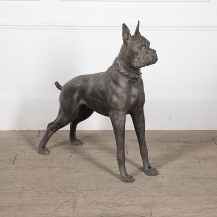 Mid 20th Century Bronze Boxer Dog DA4030469