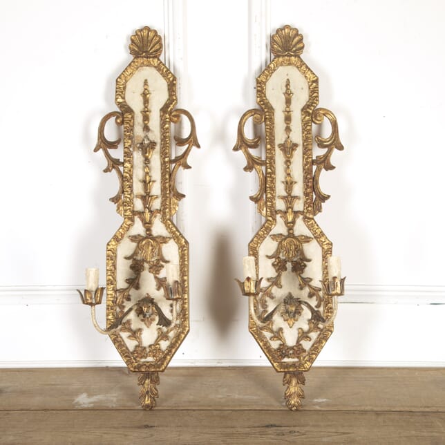 Pair of Elegant French Wall Appliques LW8114393