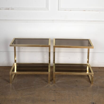 Pair of 20th Century Italian G Shaped End Tables CO5325397
