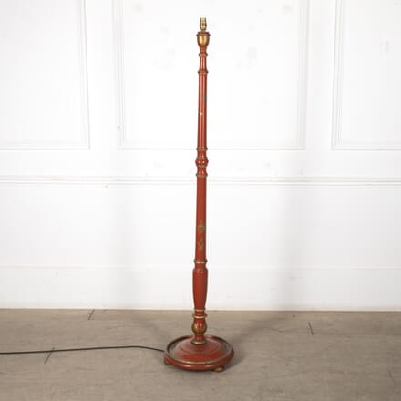 20th Century Red Chinoiserie Standard Lamp LF7024964