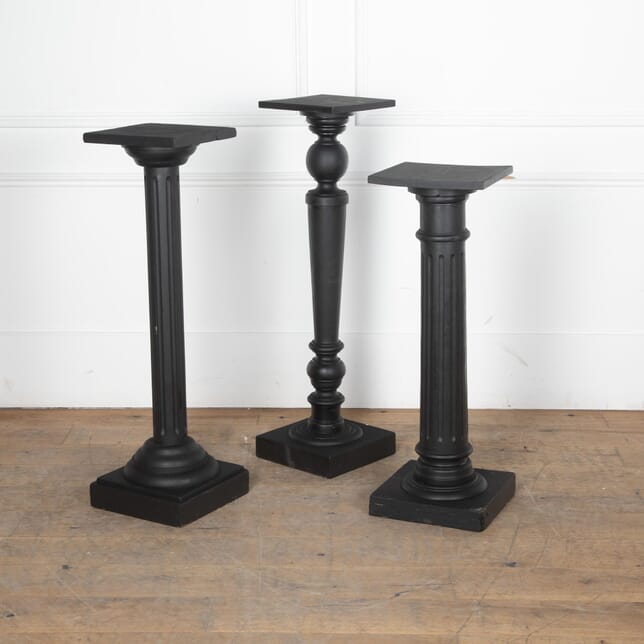Trio of 20th Century French Wooden Turned Columns OF8030513