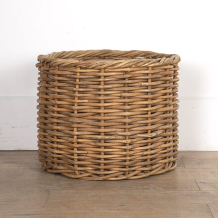 English 20th Century Wicker Log Basket DA4320103