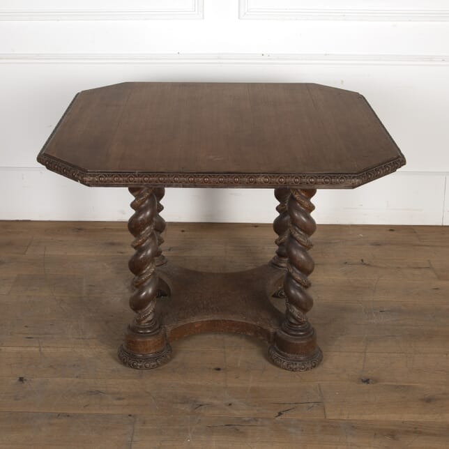 19th Century William IV Octagonal Oak Table TC2722619