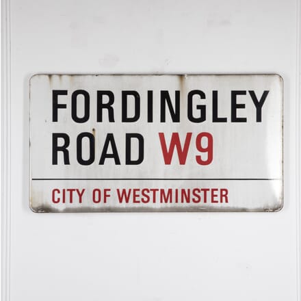 20th Century Enamel Street Sign for Fordingley Road, London WD2924013