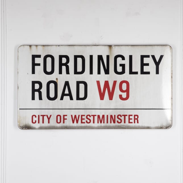 20th Century Enamel Street Sign for Fordingley Road, London WD2924013