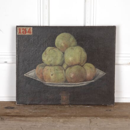 20th Century Oil on Canvas of Heaped Apples WD5526074