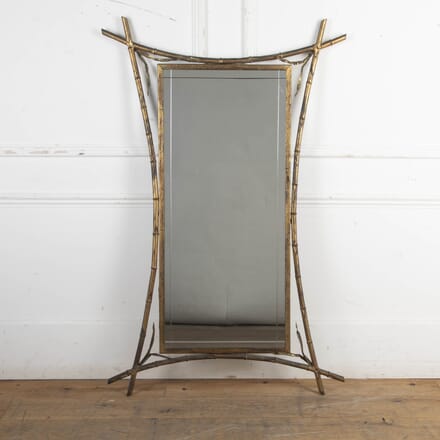 Art Deco Gilt Metal 'Bamboo' Mirror MI3425595