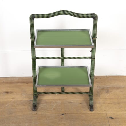 Art Deco Green and Black Folding Side Table TS5819397