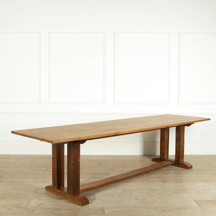 Arts & Crafts Large Oak Refectory Table TD059109
