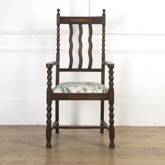 Arts & Crafts Side Chair with Barley Twist Decoration CH5918870