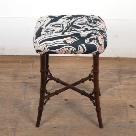 20th Century Faux Bamboo Chinoiserie Stool ST5926177