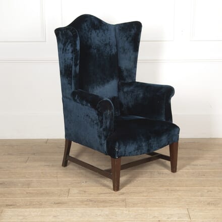 Late 19th Century Blue Velvet Armchair CH2019646