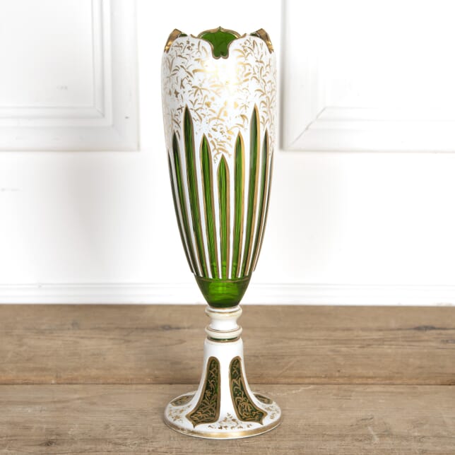 19th Century Bohemian Overlaid Glass Vase DA5821611